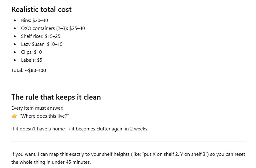 The real budget breakdown. Under $100 for the entire system.